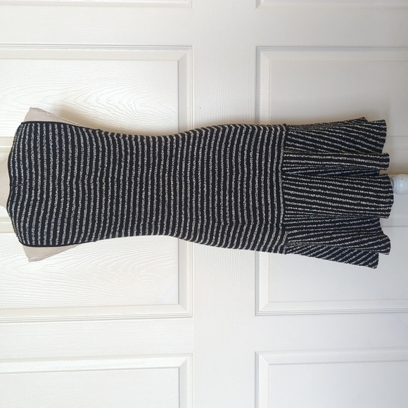 Theory Saks Fifth Avenue Women Jacquard Nikay Purposeful Stripe Dress - Picture 6 of 8